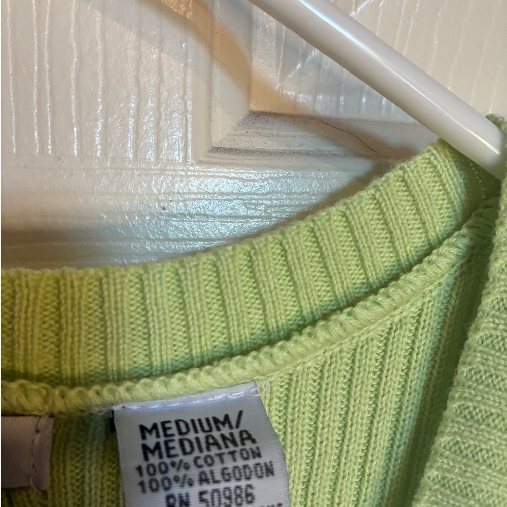 NWOT Eight Eight Eight Light Green Ribbed Tunic Top - Picture 4 of 8